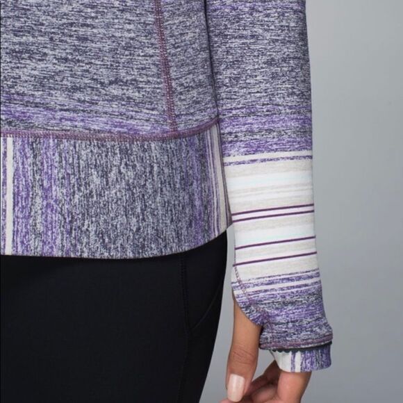 Lululemon Race Your Pace Striped Long Sleeve Athletic Active Top 2 - Picture 6 of 11